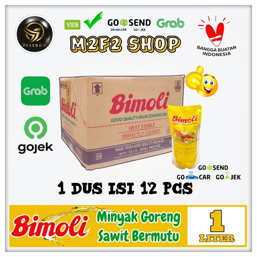 

Bimoli Minyak Goreng Sawit Bermutu Refill Pouch - 1000 ml | 1 Liter Kemasan Karton (Khusus Bluebird/Gosend/Grab)