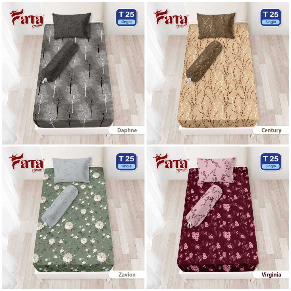 GROSIR FATA SPREI MINIMALIS TERMURAH & TERLARIS SINGLE 120X200X25cm,100x200x25cm & 90x200x25cm