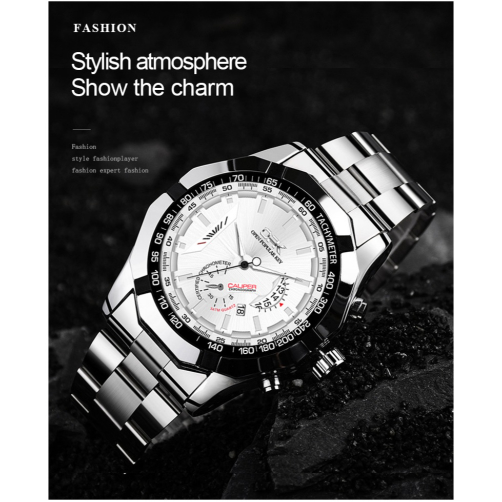 OPK JAM TANGAN PRIA ORI MULTIFUNGSI KALENDER JAM TANGAN OLAHRAGA TAHAN AIR BERCAHAYA JAM TANGAN PRIA