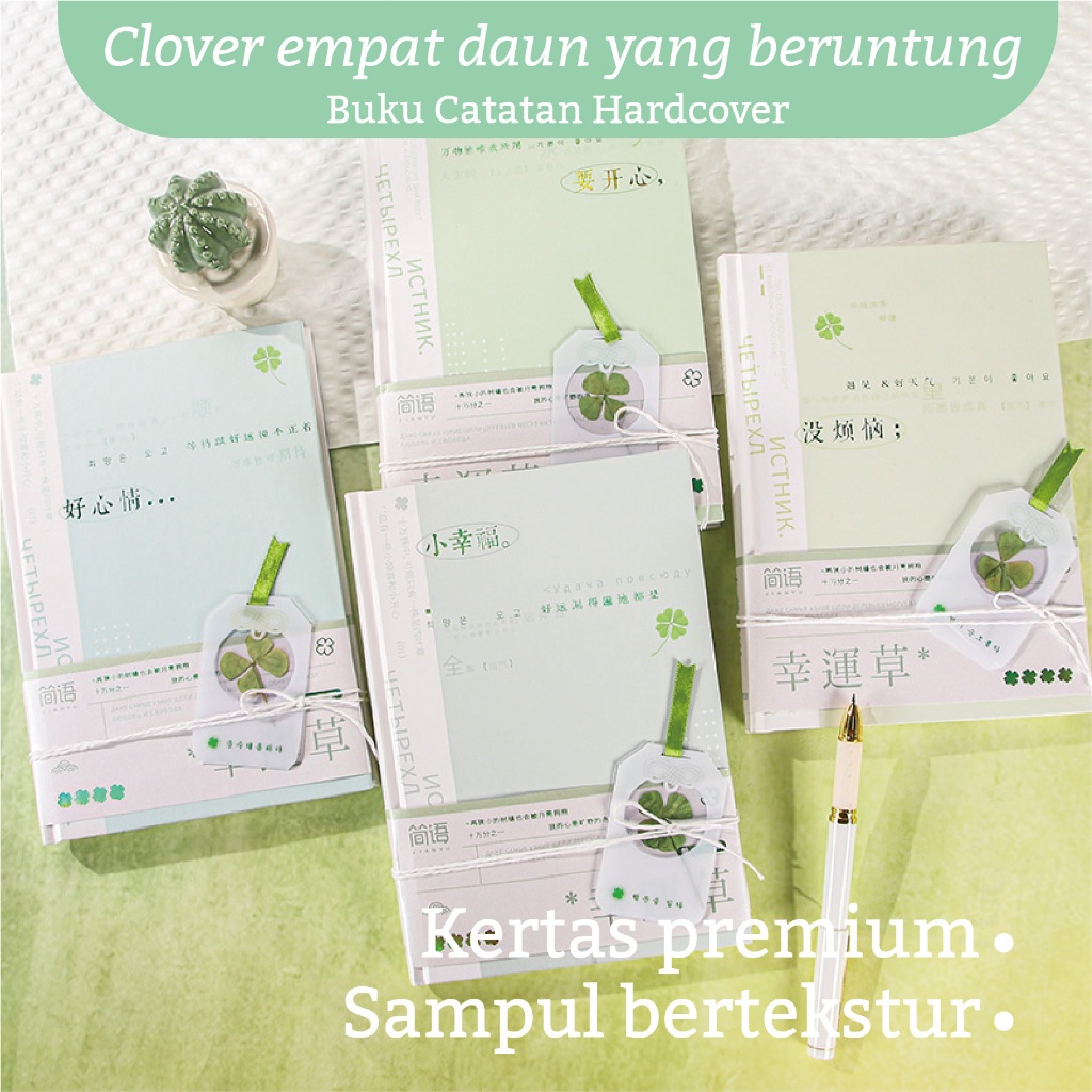 

A5 Portable Diary Lucky Four-Leaf Crocodile Gold Hotback Laptop 112 Smooth Writing Random 1 Student Notebook Paper