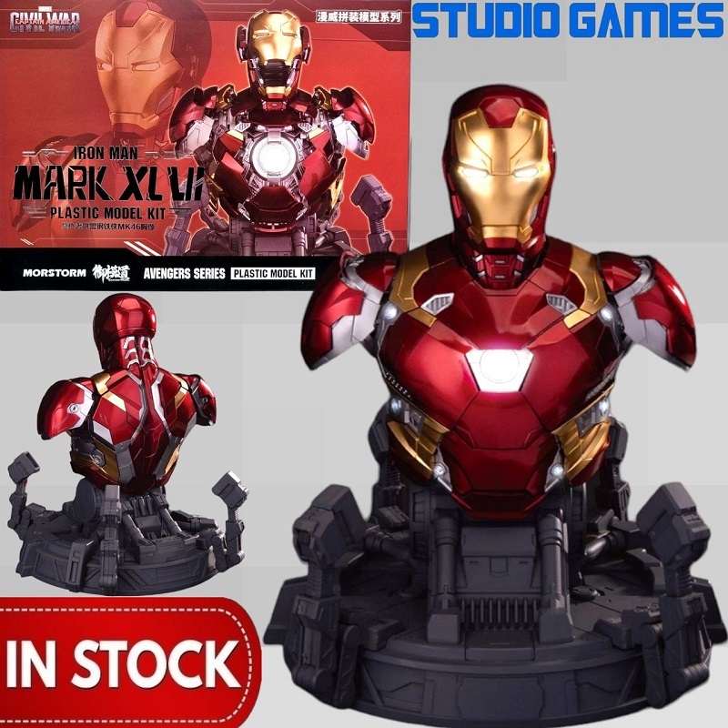 Eastern Model MORSTORM Iron Man Mark 46 Bust 1/9 Scale IronMan MK46 Deluxe Version Plastic Model Kit
