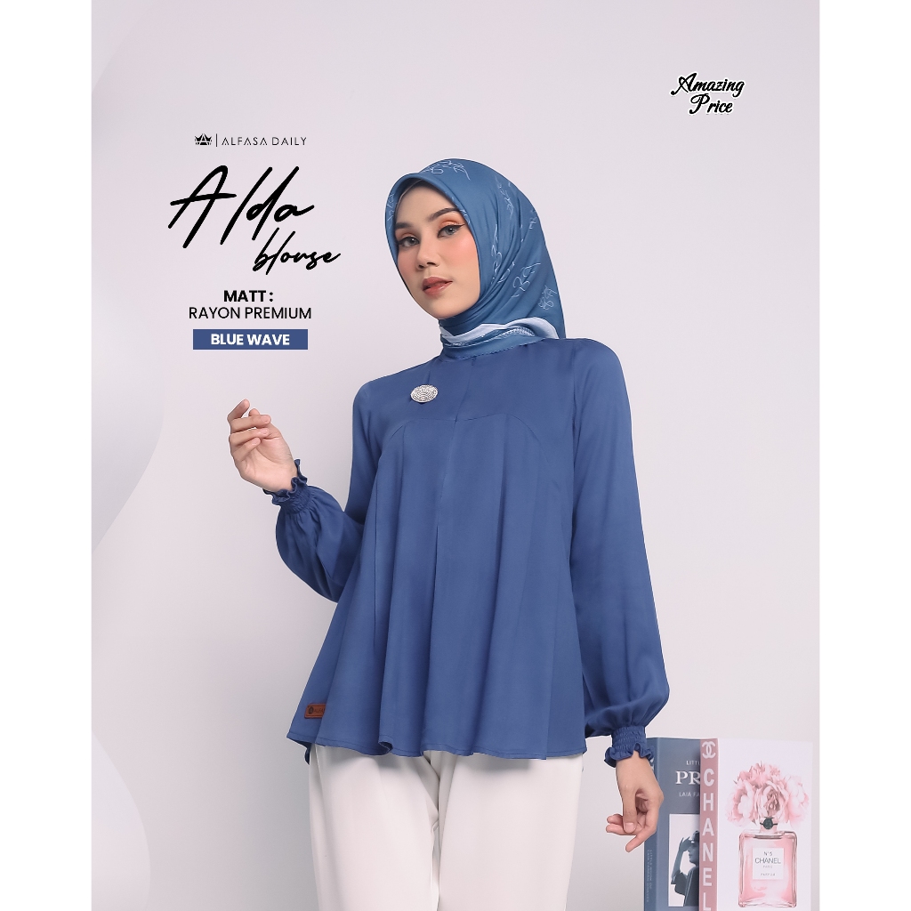 ATASAN WANITA PREMIUM ALDA BLOUSE - ALFASA DAILY