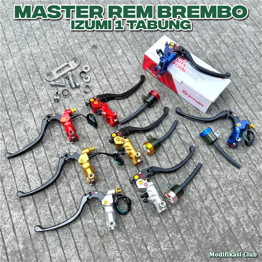 Master Rem Rcs19 Izumi Brembo Matic Kopling 1 Tabung CNC Z6011 Handle Lipat Universal Motor Vixion V