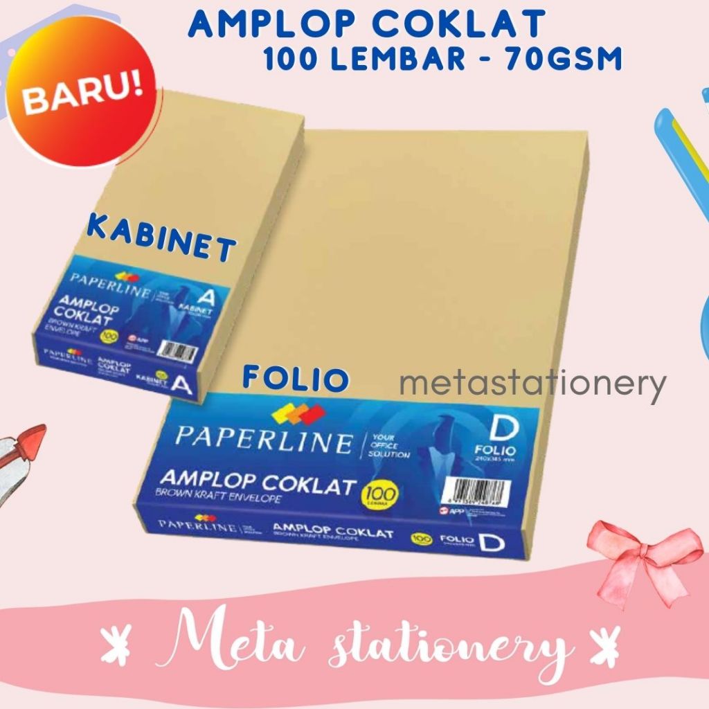 

Amplop Coklat Uang / Kabinet & Folio Paperline 1 PAK