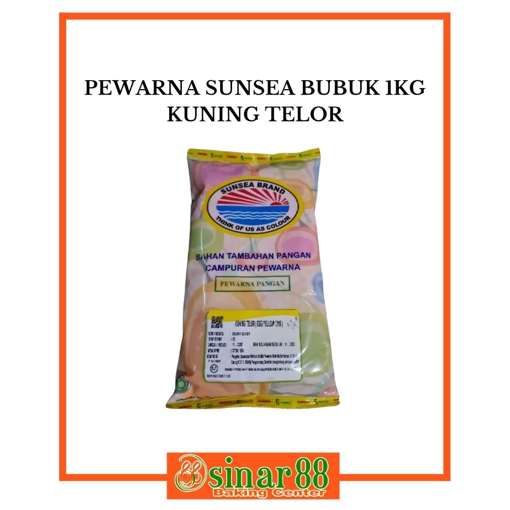 

Pewarna Sunsea Bubuk Kuning Telor 1kg