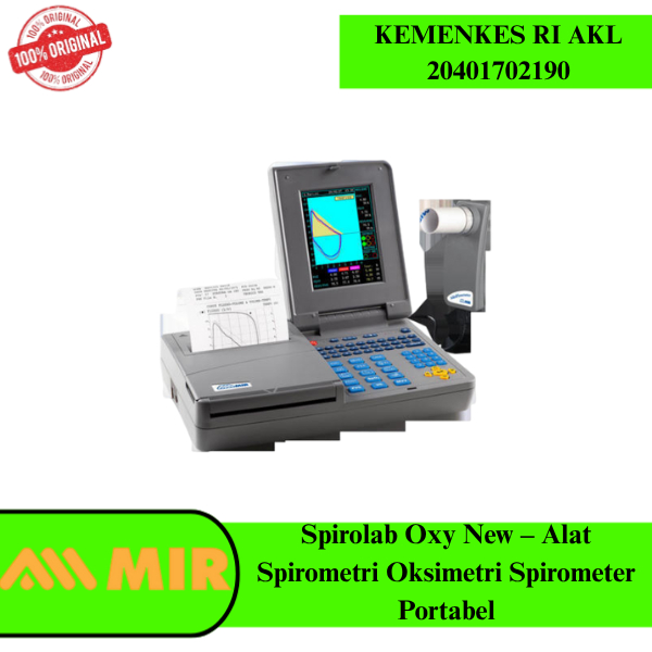 Spirolab Oxy New – Alat Spirometri Oksimetri Spirometer Portabel