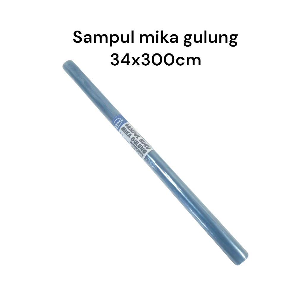 

Sampul Buku Mika Gulung 34x300cm – Pelindung Buku & Dokumen Transparan