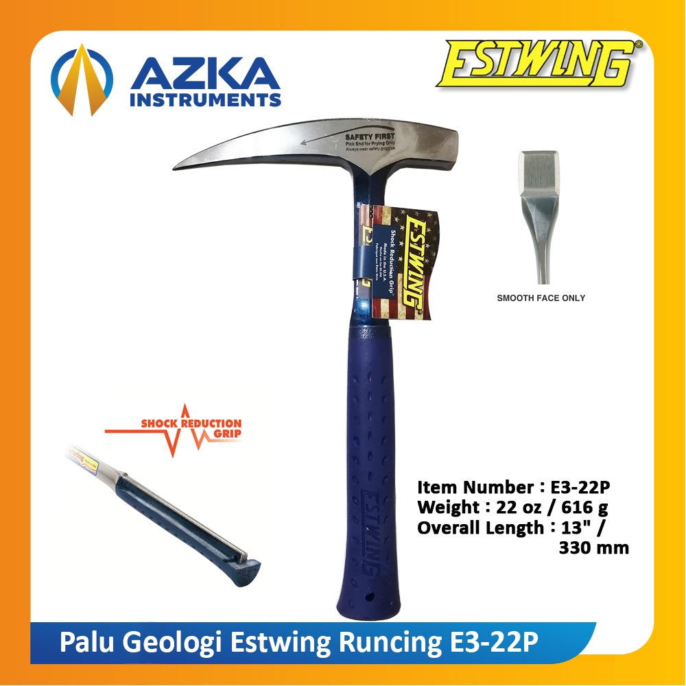 Palu Geologi Estwing Runcing E3-22P Batuan Beku