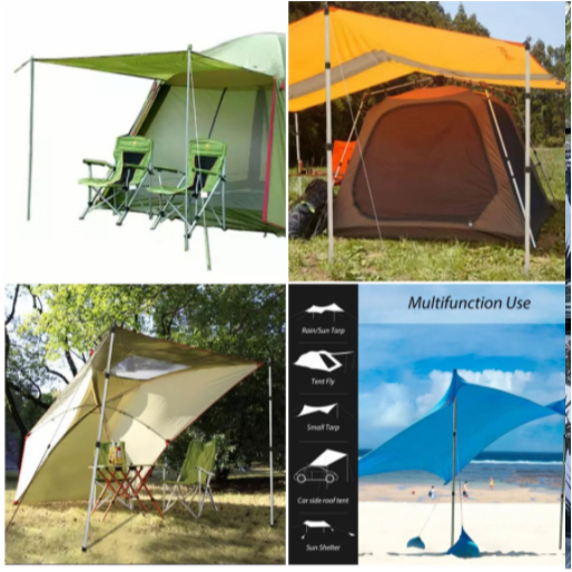 Tiang tenda teleskopik telescopic stainless chrome kokoh kuat elegant mewah