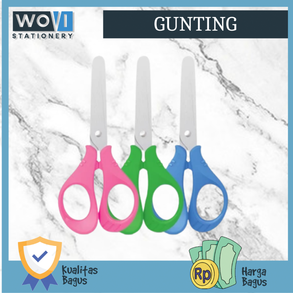 

[WOVI STATIONERY] Gunting School Scissors Agatis / Gunting Anak Besi Agatis / Gunting Kertas Anak Besi Agatis [PCS]
