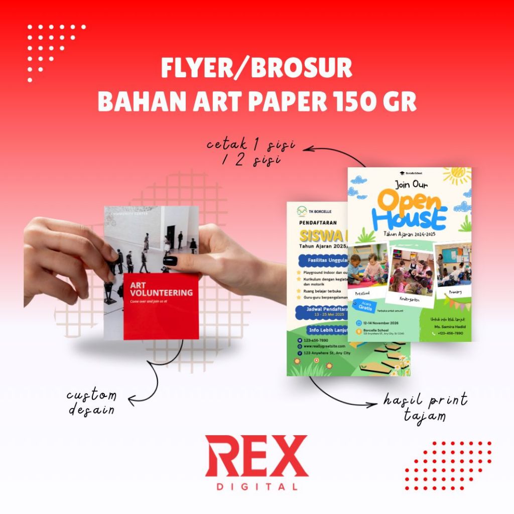 

PRINT BROSUR MURAH / CETAK 1 SISI DAN 2 SISI / CETAK BROSUR MURAH UKURAN A5 / UKURAN A6 / UKURAN 1/3 A4 / CETAK FLAYER DL