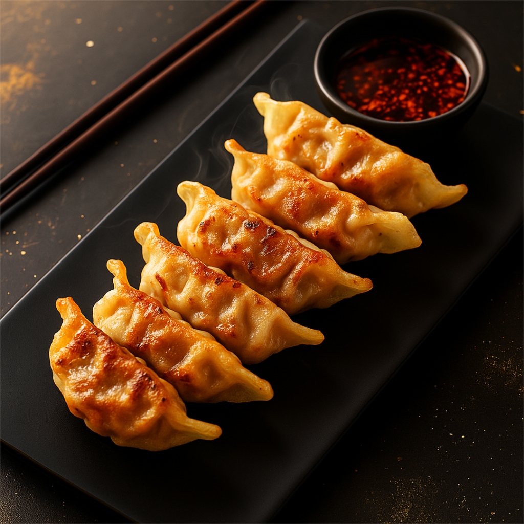 

Gyoza Frozen Premium Halal 50 pcs + Chili Oil