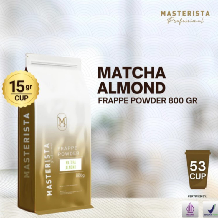 

Bubuk Minuman Masterista Matcha Almond 800gr / Bubuk Minuman Rasa Matcha Almond / Bubuk Matcha Almond