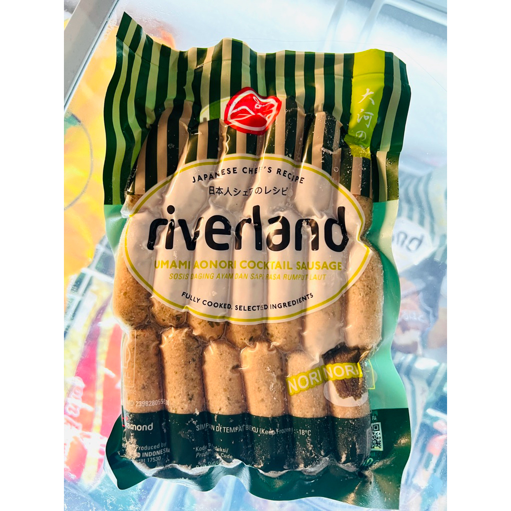 

Riverland Aonori sosis dengan rasa rumput laut 300gr