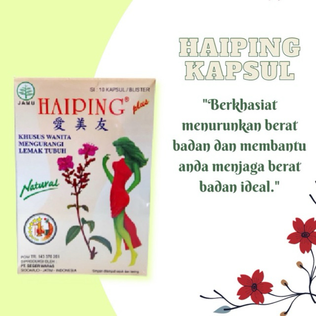 HAIPING KAPSUL PELANGSING HERBAL original