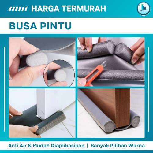 Busa Penutup Celah Bawah Pintu Kamar Tidur Warna Putih Sekat Anti Serangga Kecil Waterproof