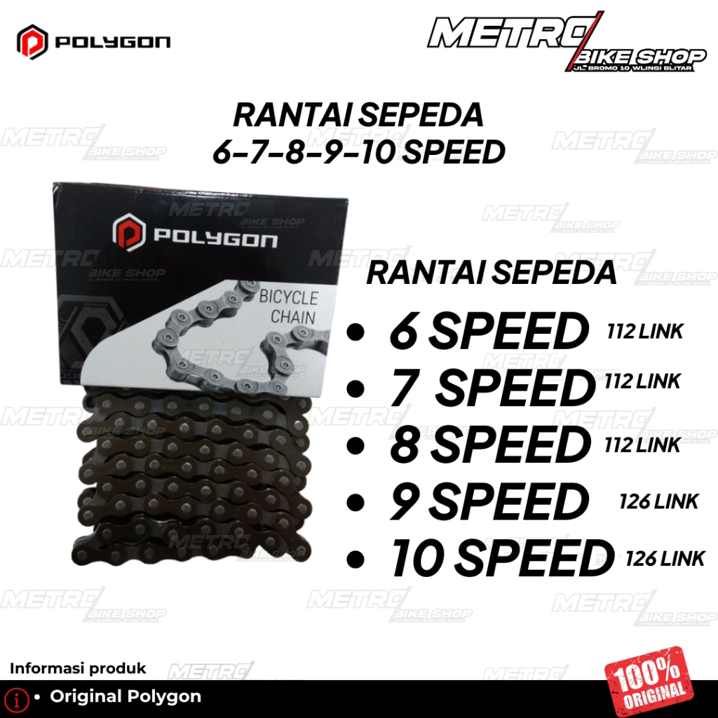 Rantai sepeda 6 - 7 - 8 - 9 - 10 speed Rantai sepeda Rantai sepeda MTB Rantai sepeda Federal