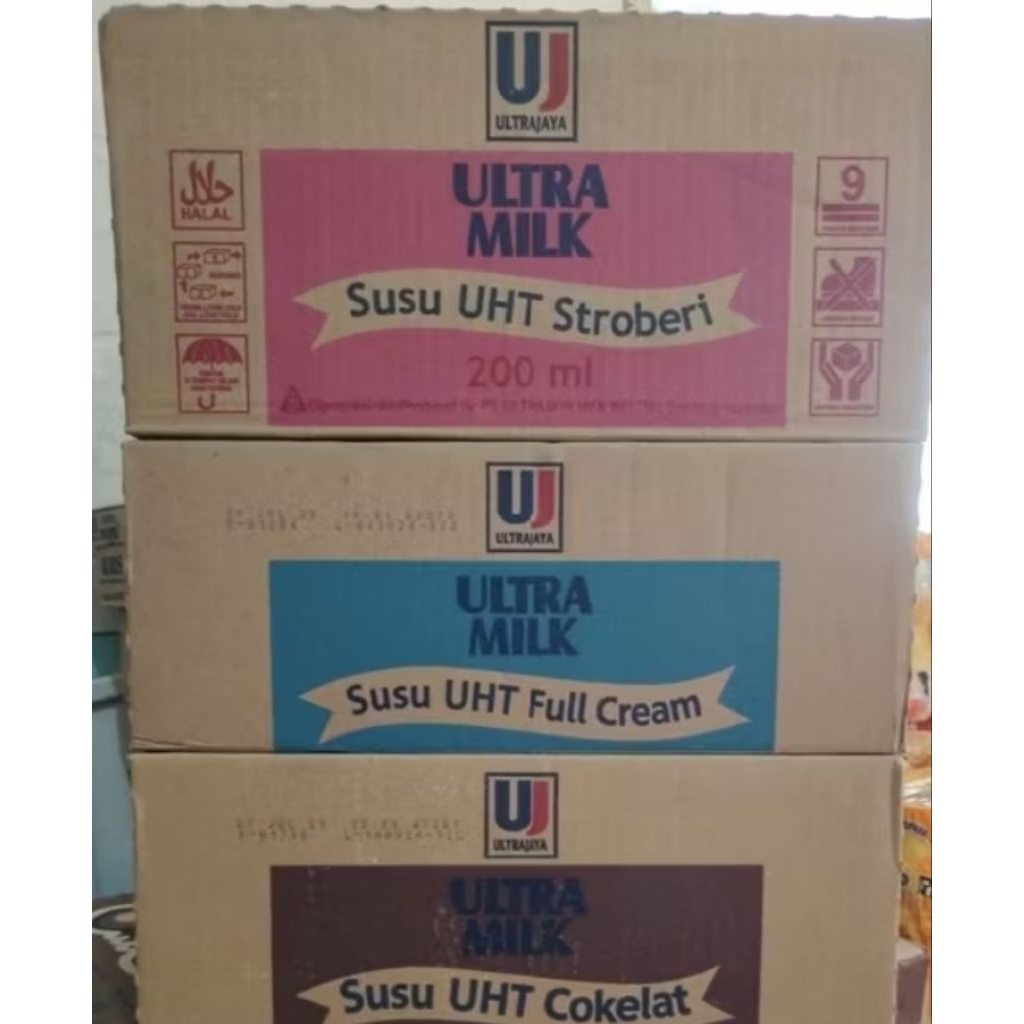 

Ultra Milk All Varian 200ml 1 Dus isi 24 pcs