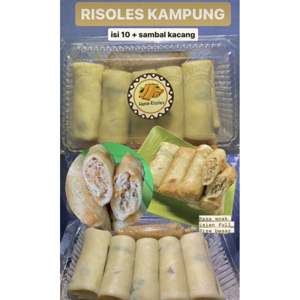 

risol kampung Hanin enak isi 10 frozen fresh produksi