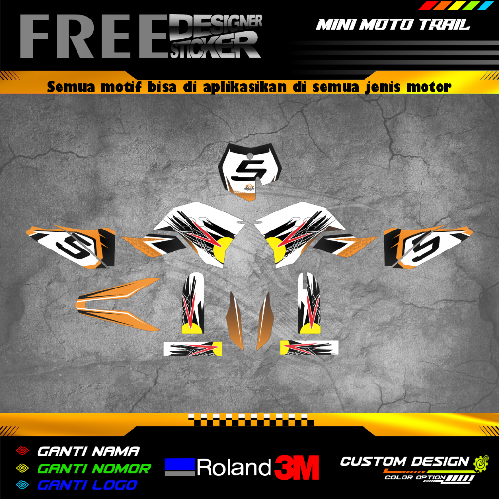 STIKER MINI MOTO TRAIL