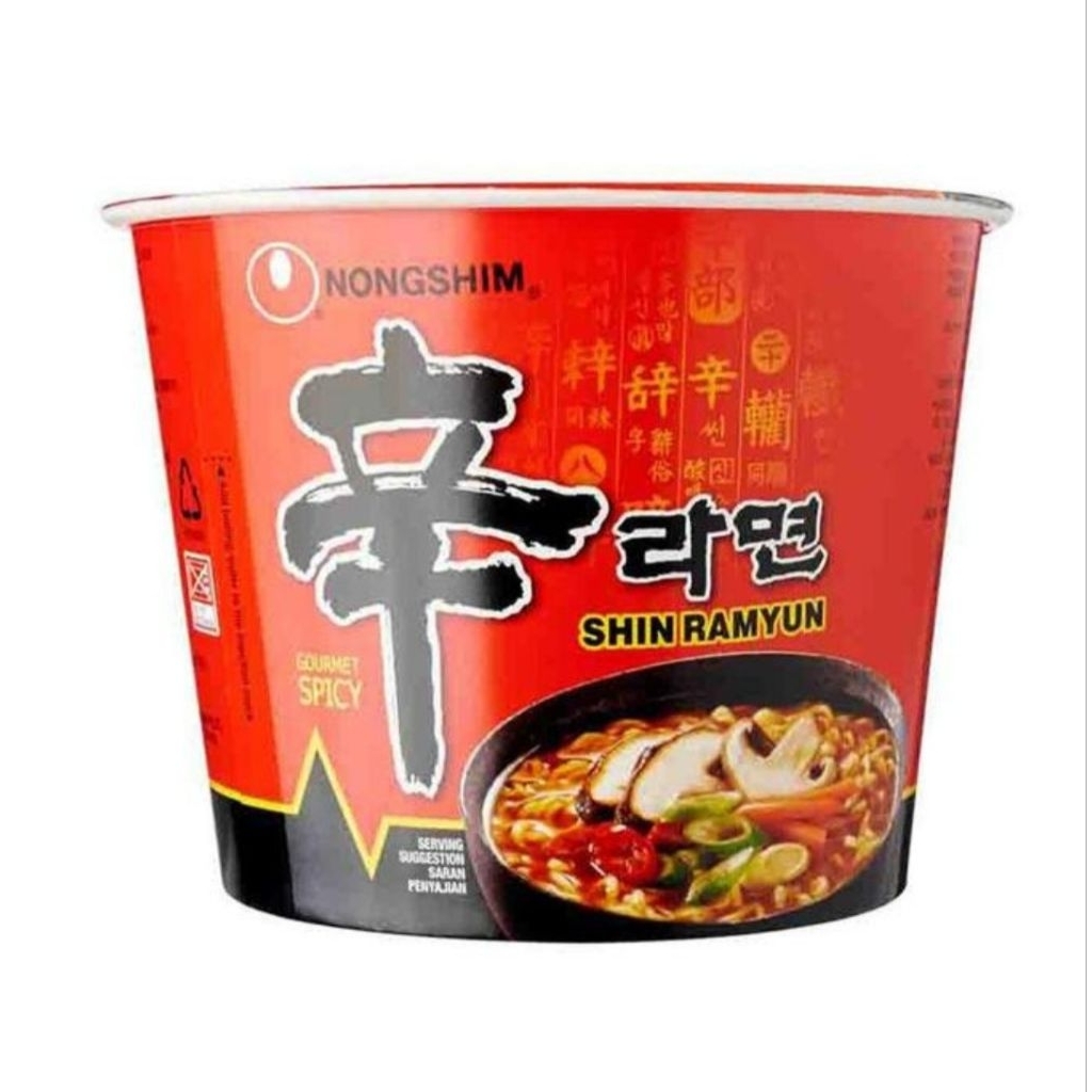 

Nongshim Mie Instan Bowl Shin Ramyun Spicy 117gram