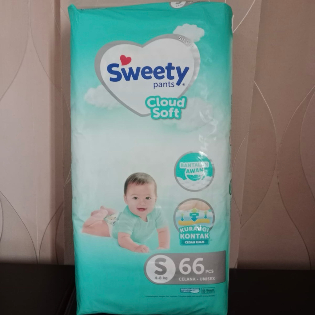 [NEW] Sweety Silver Pants Cloud Soft S66 - Diaper Celana Bayi - Pampers Celana Bayi