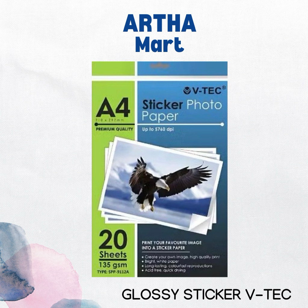 

V-TEC - GLOSSY STICKER 135 GR - PACK
