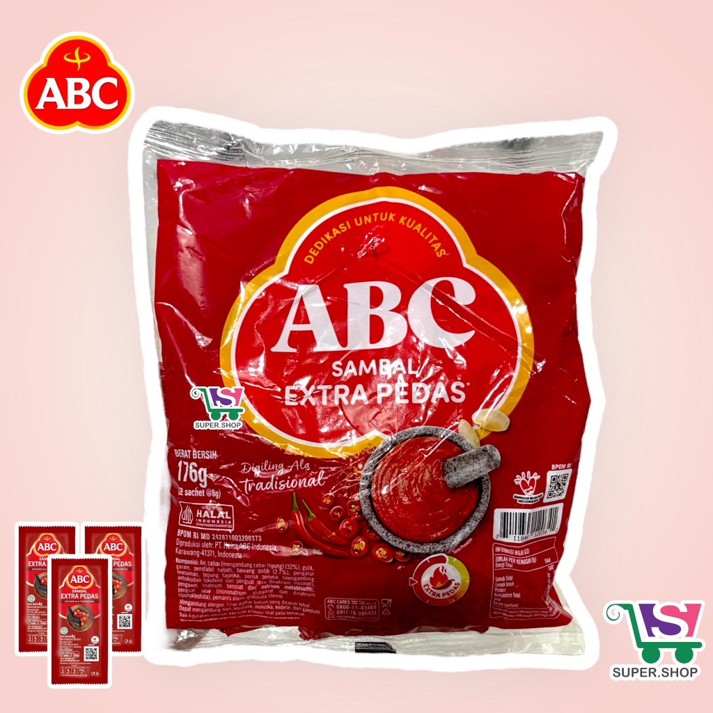 

ABC Sambal Extra Pedas Pack (isi 22 sachet)
