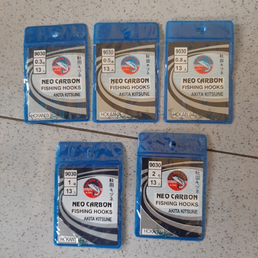 Kail pancing Neo Carbon akita kitsune 9030 (biru tanpa lubang)