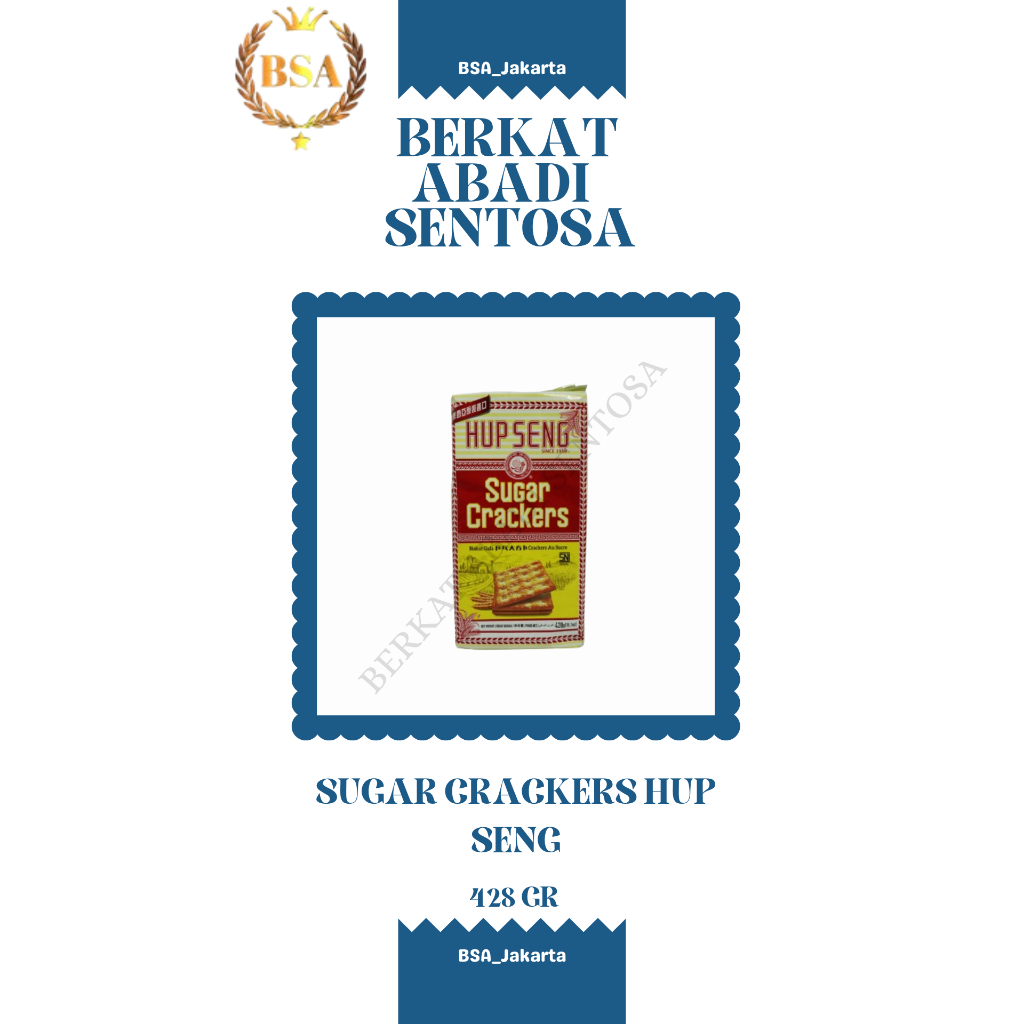 

SUGAR CRACKERS HUP SENG (428 GR)