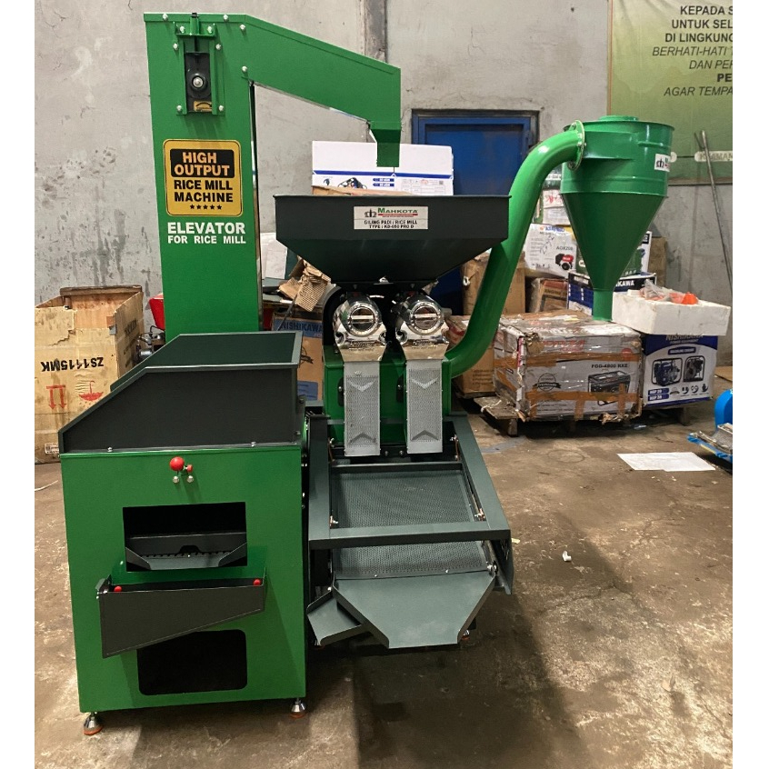 Mesin Giling Padi KD-650 + Elevator Mahkota