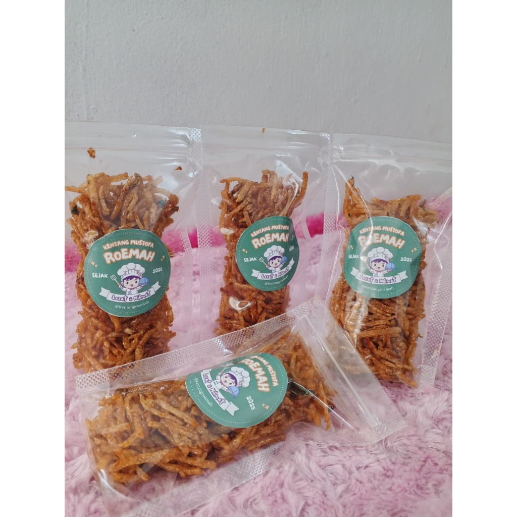 

KENTANG MUSTOFA ROEMAH PREMIUM||PEDAS MANIS RENYAH|| HOMEMADE|| CEMILAN PREMIUM POUCH