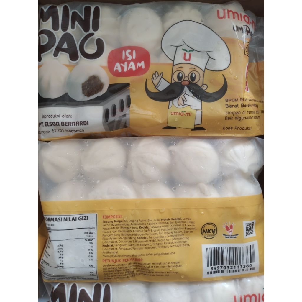 

Umiami Minipau Rasa Ayam / Mini Pau isi Ayam / Bakpao Mini | Isi 30 Biji