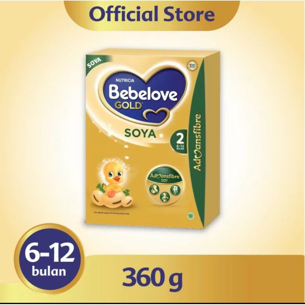 bebelove gold soya 6-12/0-6 bulan 360x2pcs bundling