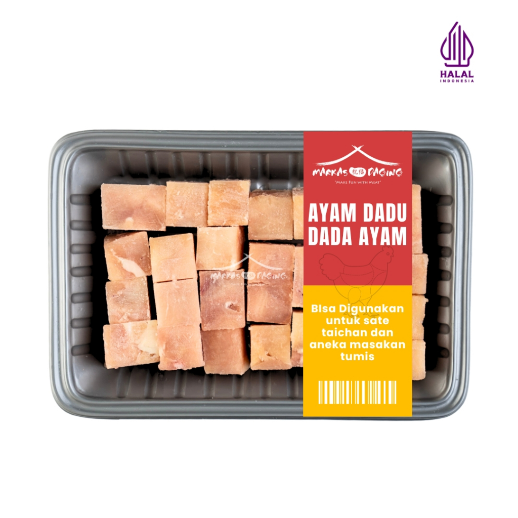 

AYAM CUBE KOTAK DADA AYAM untuk Taichan 500 gr - Markasdaging