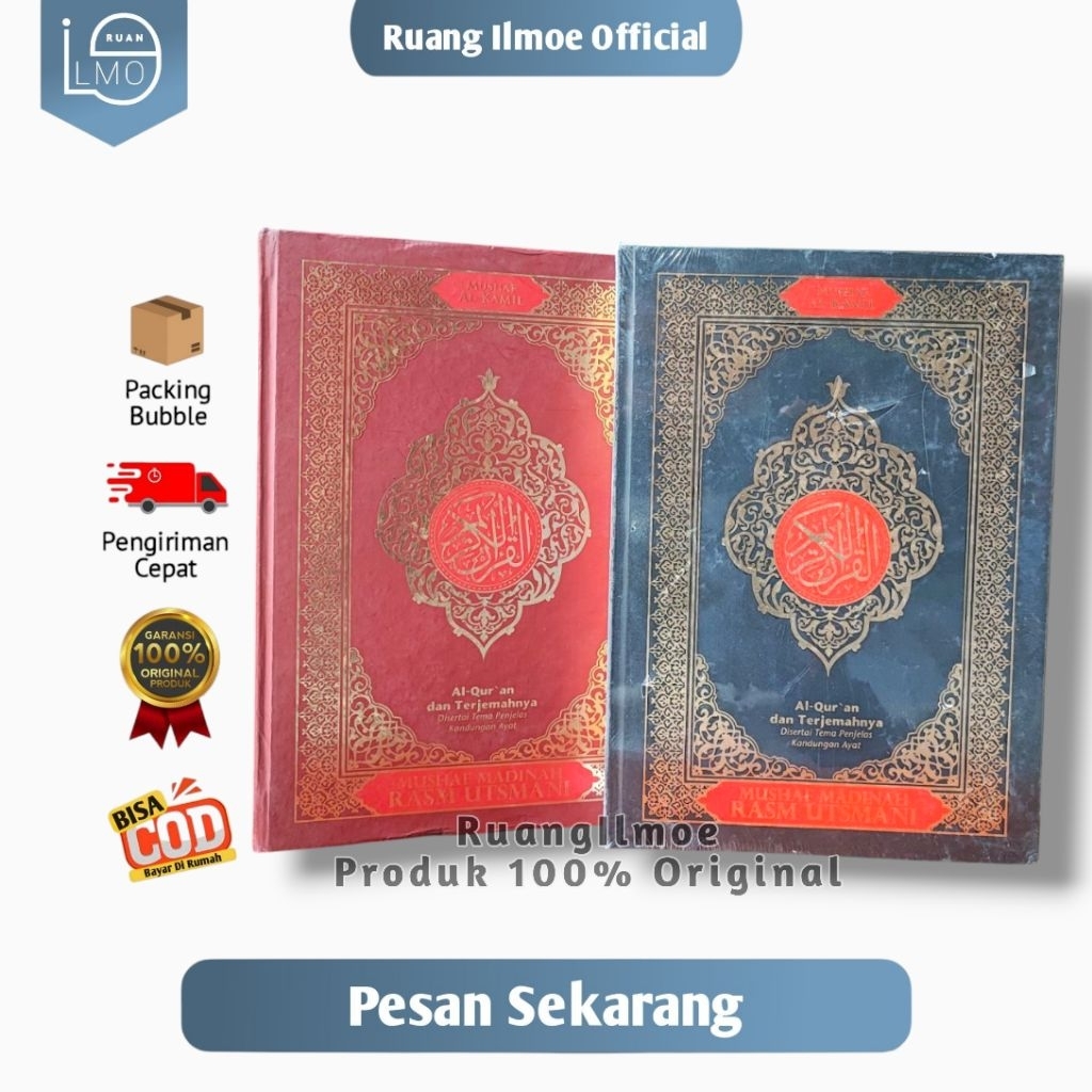 Al Quran Al Kamil Mushaf Madinah Rasm Utsmani A4 Tilawah Terjemahan