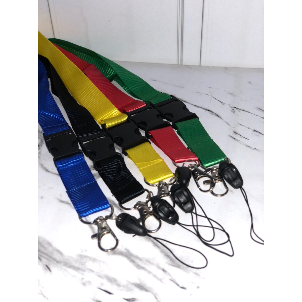 

N/A Tali Badge STOPPER Lanyard Polos Nilon 2 cm / Tali ID Card Nilon 2 cm Polos / Gantungan ID Card Nilon Warna - Warni