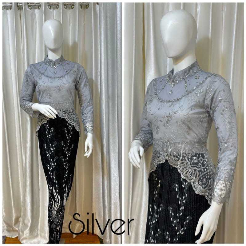 Kebaya Blouse Aurel Payet / Kebaya tile / Kebaya Lamaran Wisuda Kondangan Mewah / Kebaya Couple