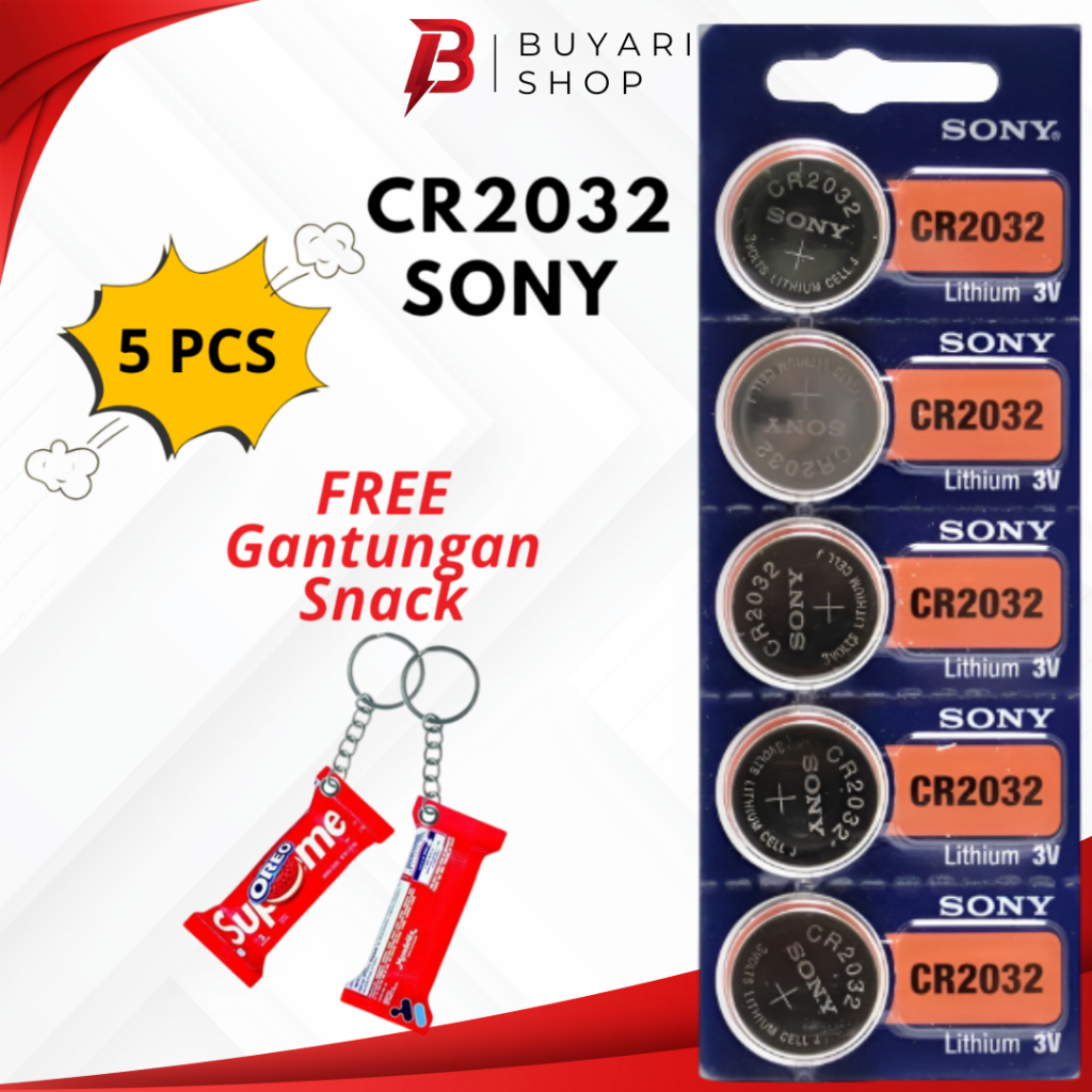 PERLEMBAR Baterai Batre Batrai Batrei CMOS Sony CR2032 Laptop PC Baterai Timbangan Digital badan CR2