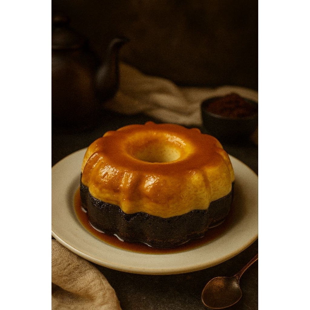 

bolu ketan hitam keju karamel