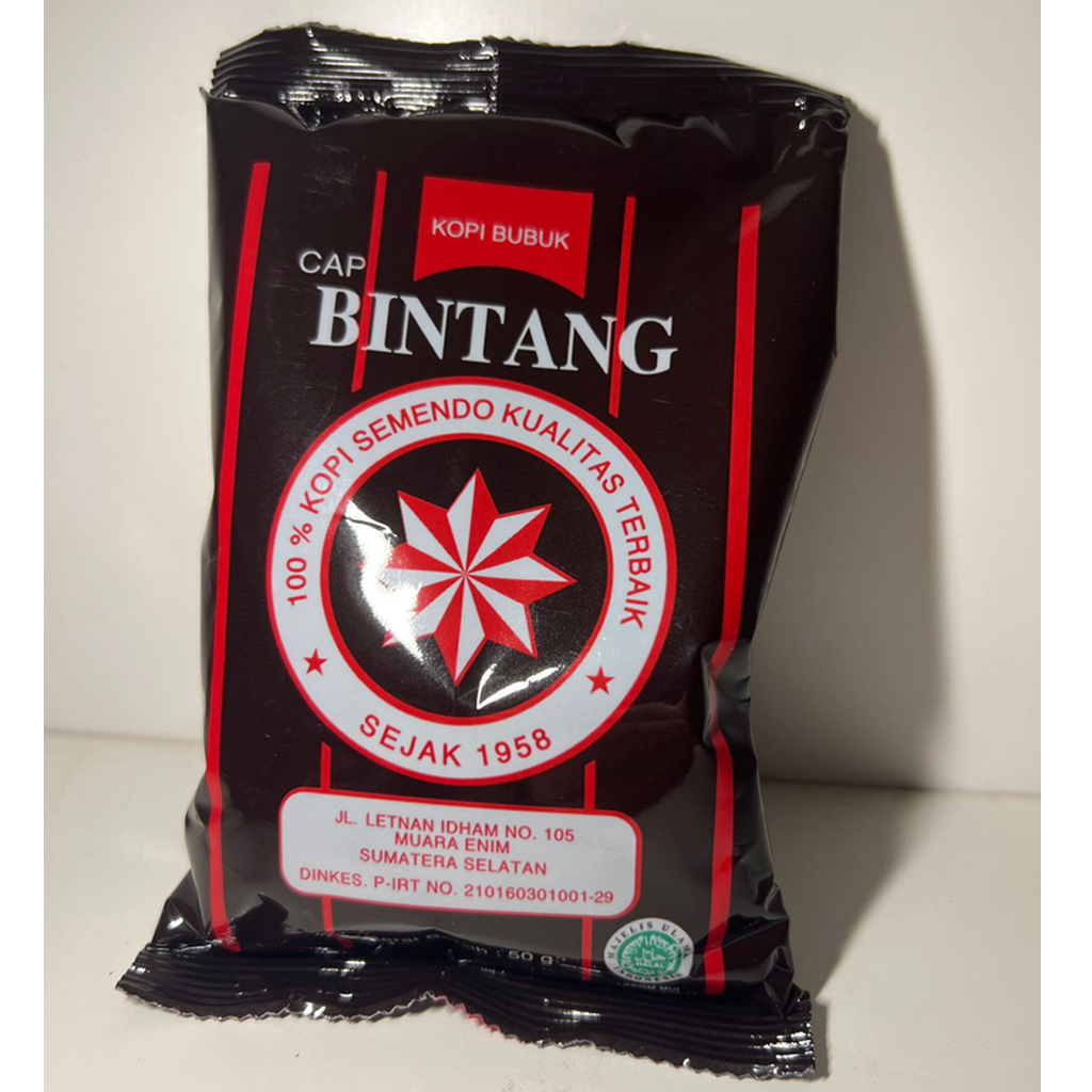 

Kopi Bintang 50 Gram Khas Semendo Sumatera Selatan