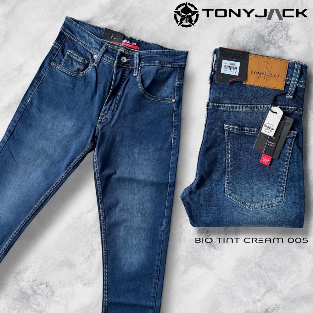 Tony Jack Brooklyn Blue Celana Jeans Slimfit Pria Stretch Urban Series