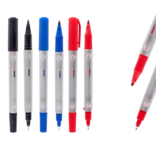 

Permanent Marker Spidol Permanen Dual Tip Joyko PM-72 - Black