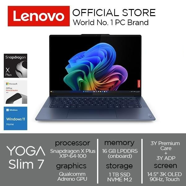 Lenovo Yoga Slim 7 14Q8X9 Snapdragon® X Plus X1P-64-100 WIN 11 OHS 2021 16GB soldered 1TB SSD M.2 14