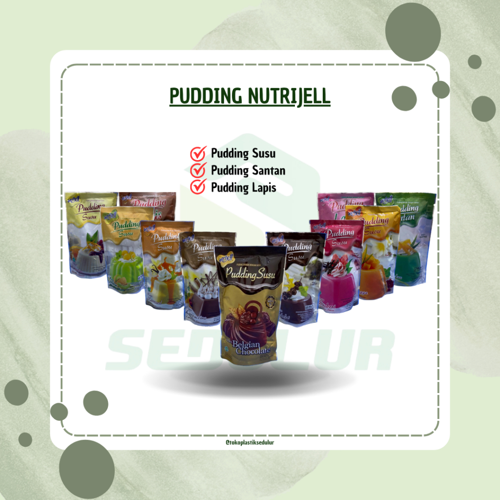 

(ECER) PUDDING NUTRIJELL/PUDDING SUSU/PUDDING SANTAN/PUDDING LAPIS