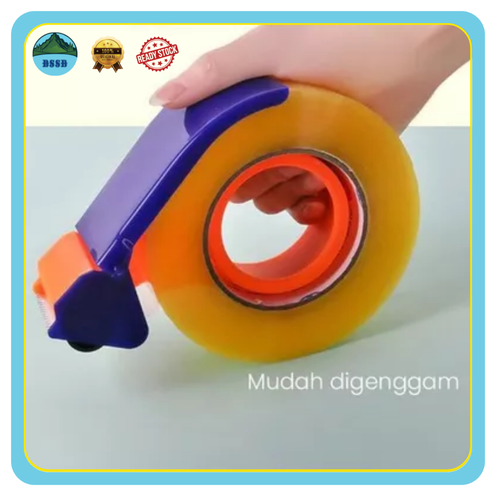 

Rollan Tape | Tempat Isolasi Serbaguna | Tempat Lakban | Alat Potong Isolasi dan Lakban