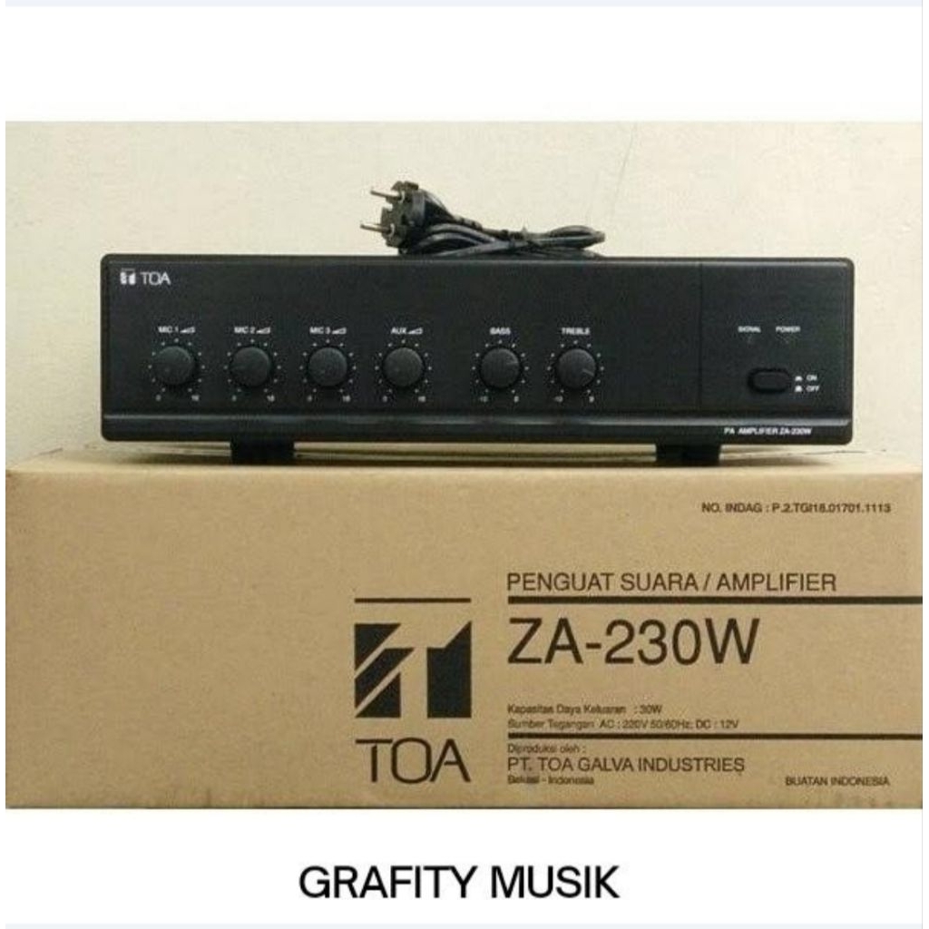 Amplifier TOA / Amplifier /Mixer Amplifier TOA ZA 230 W / 230W (30w)