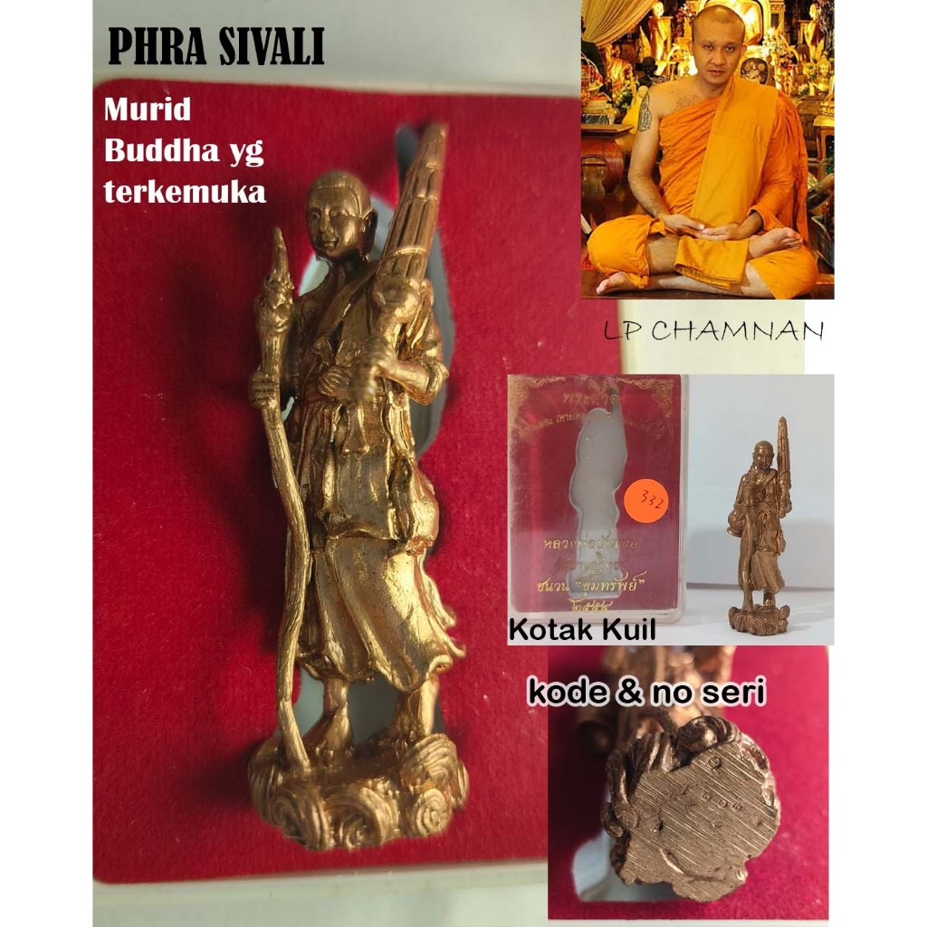 Phra Sivali (Arahat Murid Buddha) dari LP Chamnan Wat Wat Bang Kudi Thong