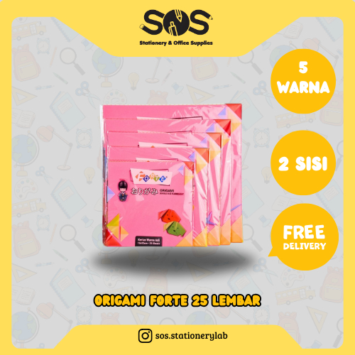

Origami Forte 5 warna 25 lembar