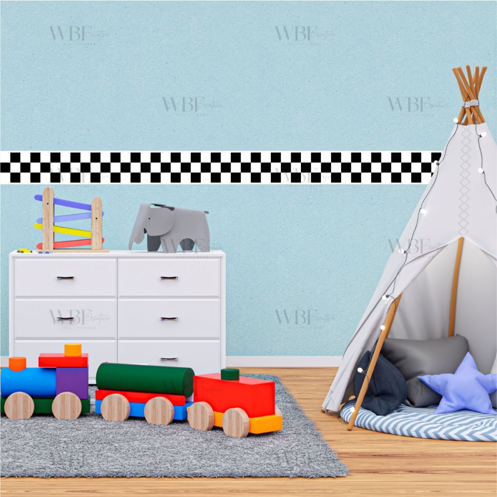 WALLPAPER BORDER LIST WALLBORDER DEKORASI KAMAR ANAK LAKI-LAKI